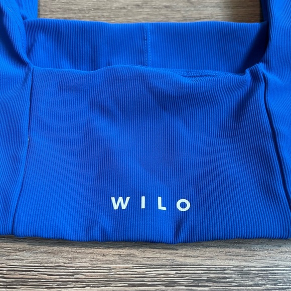 Wilo Vibrant Blue Ribbed Sports Bra - Picture 3 of 4